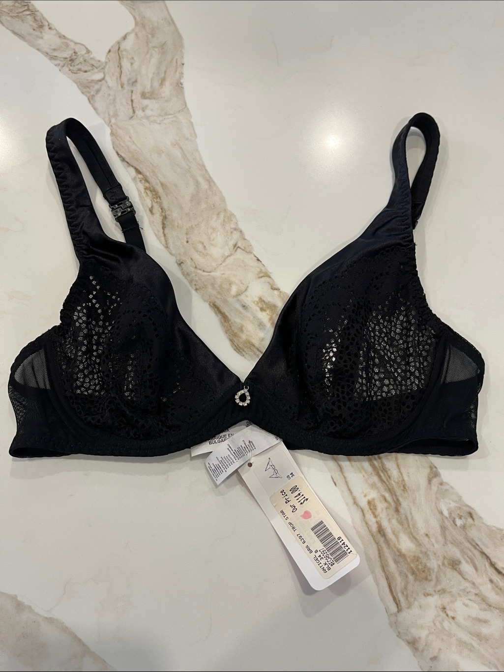 New Lise Charmel Black Lace Underwire Bra - Women's Intimates